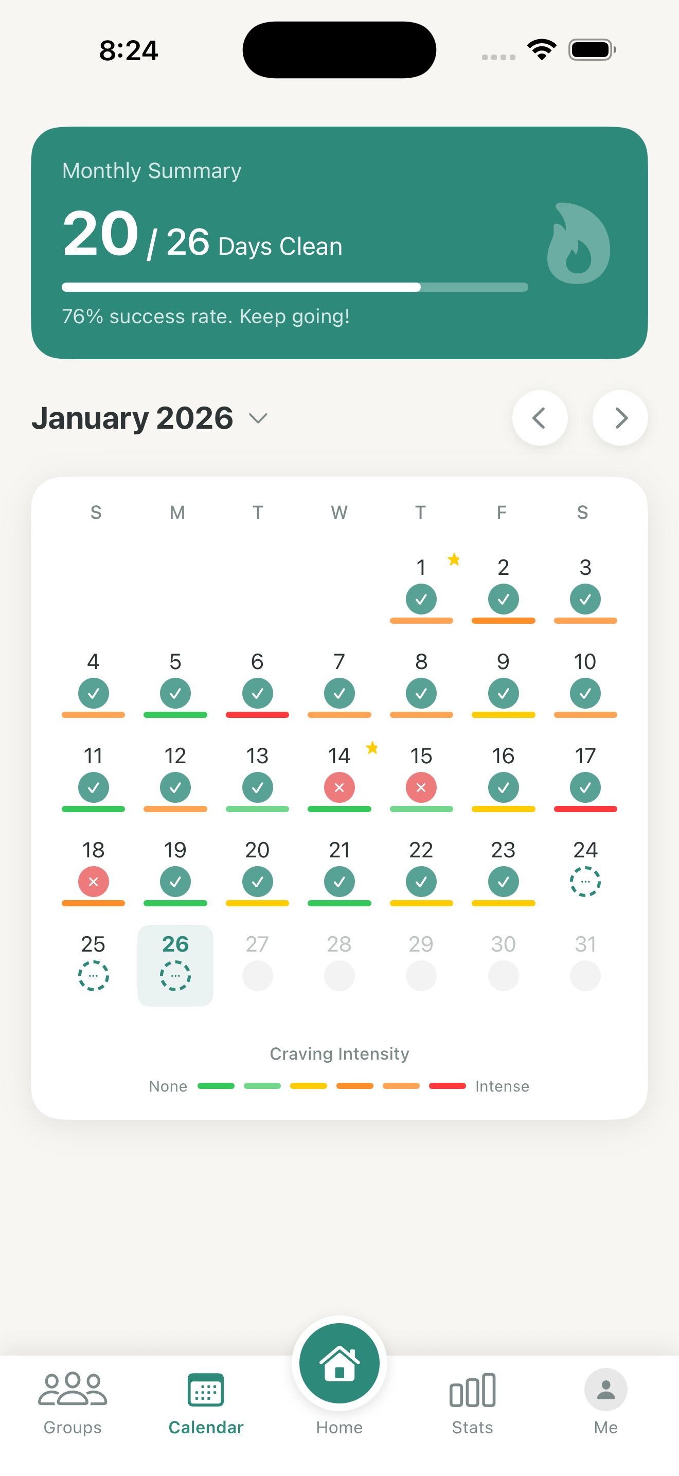 Calendar Screen